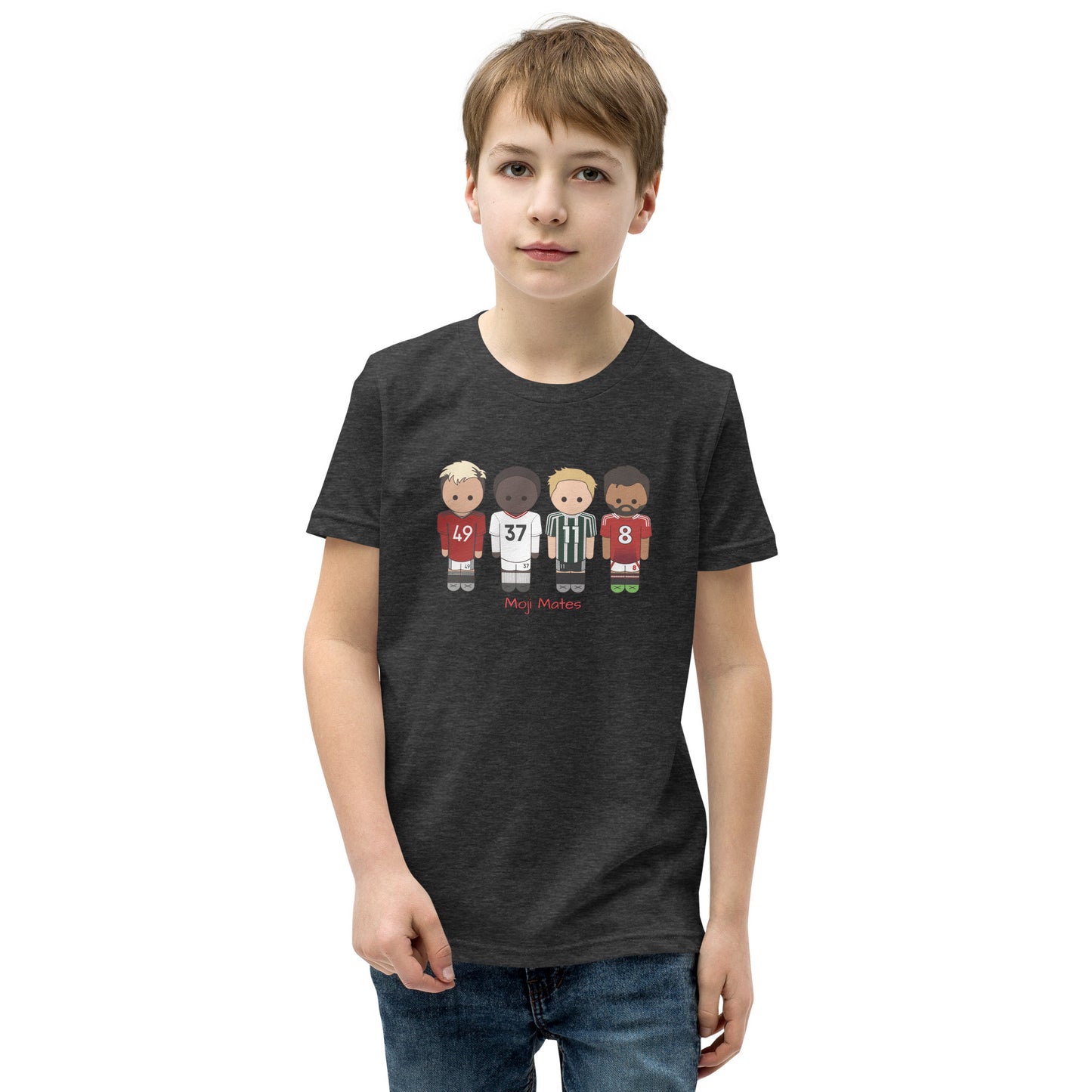 Manchester United Mainoo-Bruno-Hojlund-Garnacho Youth Short Sleeve T-Shirt