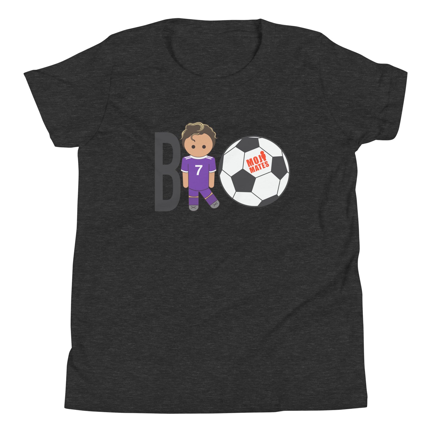 BRO Purple Big Chest Youth Short Sleeve T-Shirt