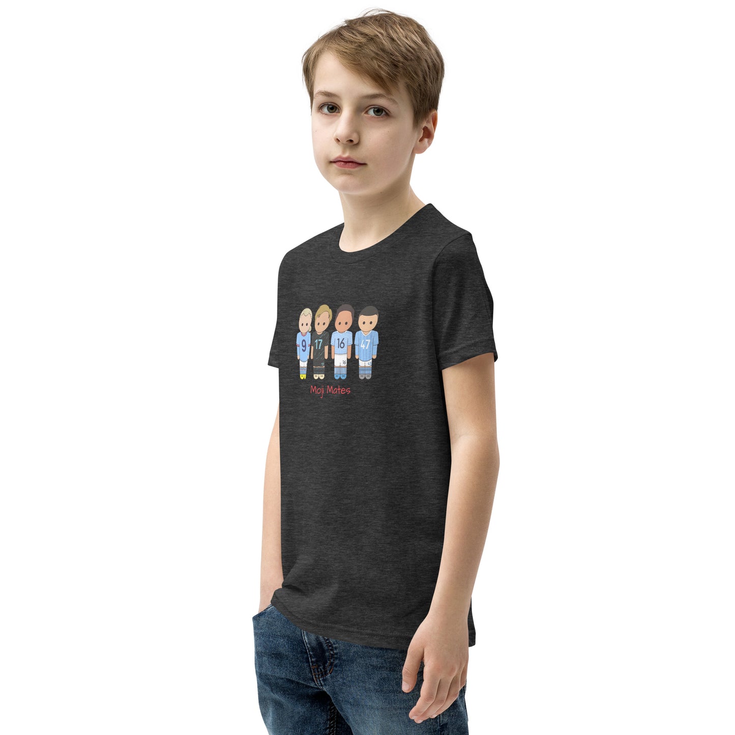 Manchester City Haaland-Foden-De Bruyne-Rodri Youth Short Sleeve T-Shirt