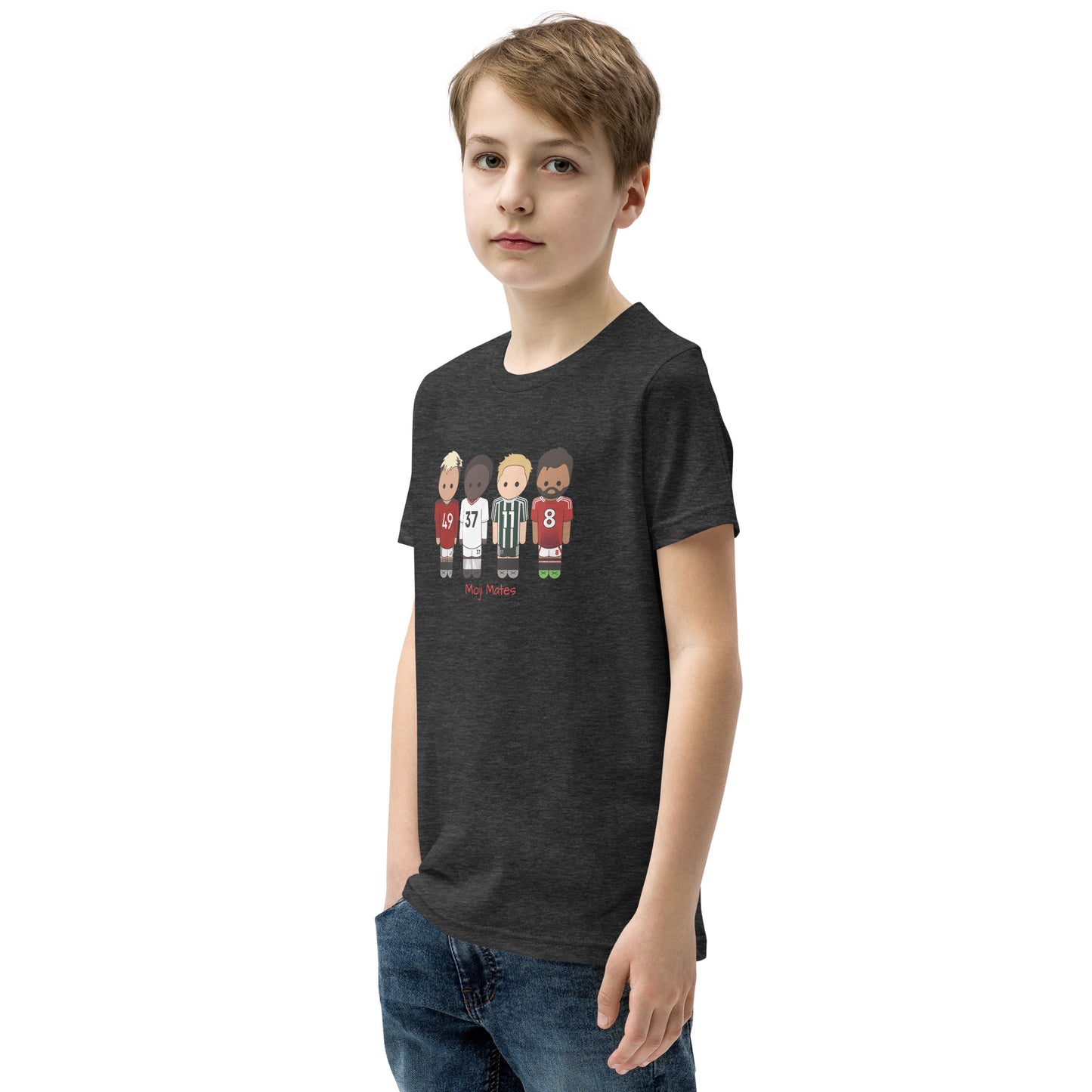Manchester United Mainoo-Bruno-Hojlund-Garnacho Youth Short Sleeve T-Shirt