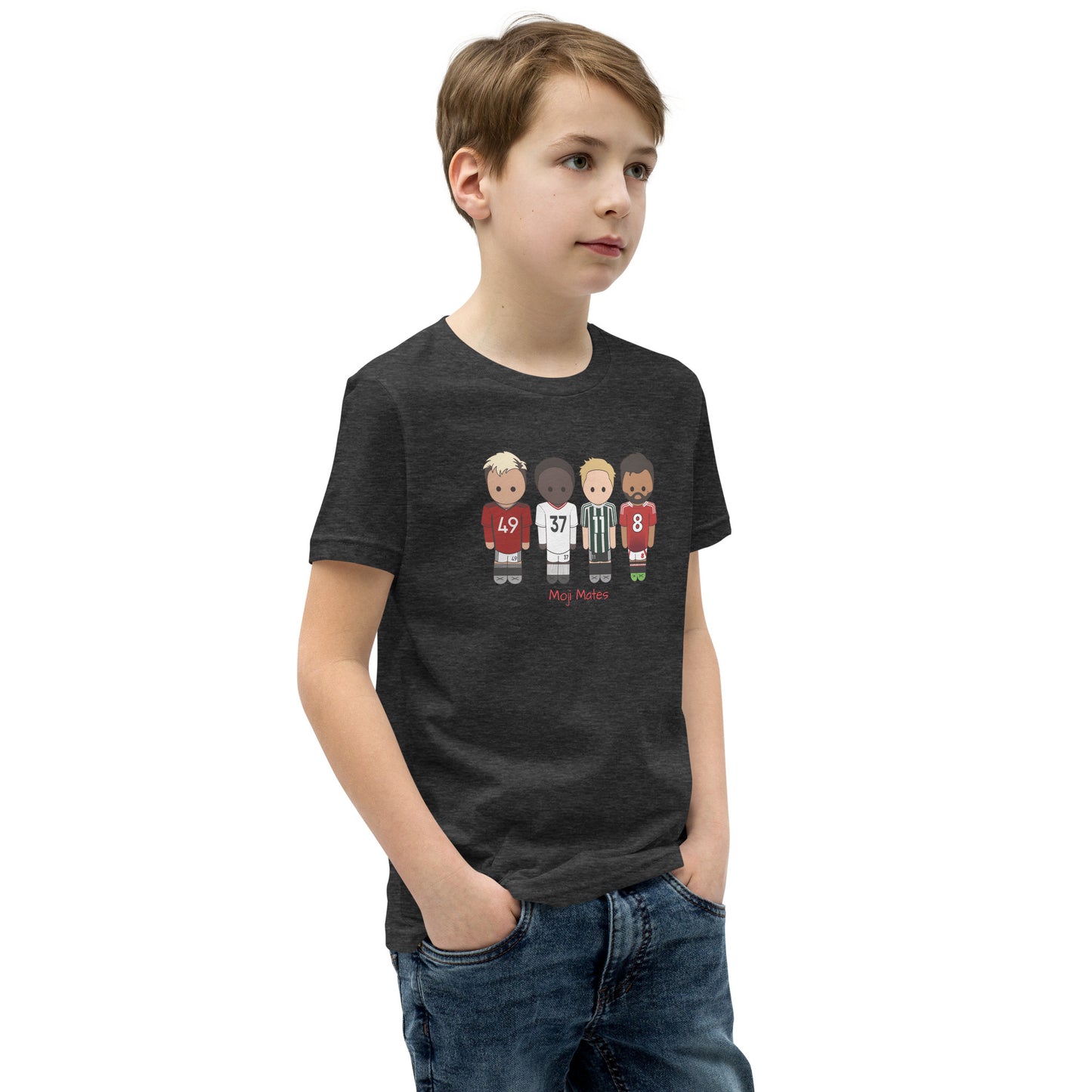 Manchester United Mainoo-Bruno-Hojlund-Garnacho Youth Short Sleeve T-Shirt