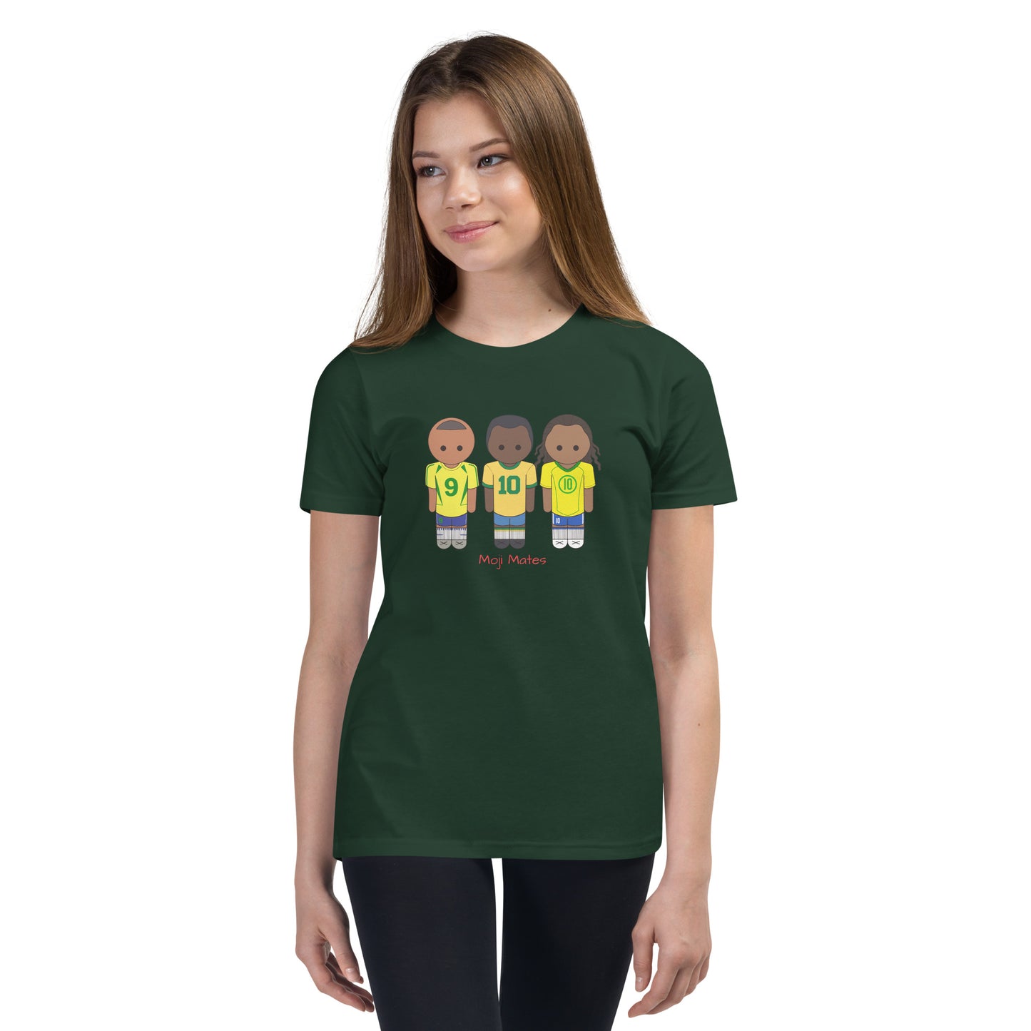 R9-Pele-Ronaldihno Youth Short Sleeve T-Shirt