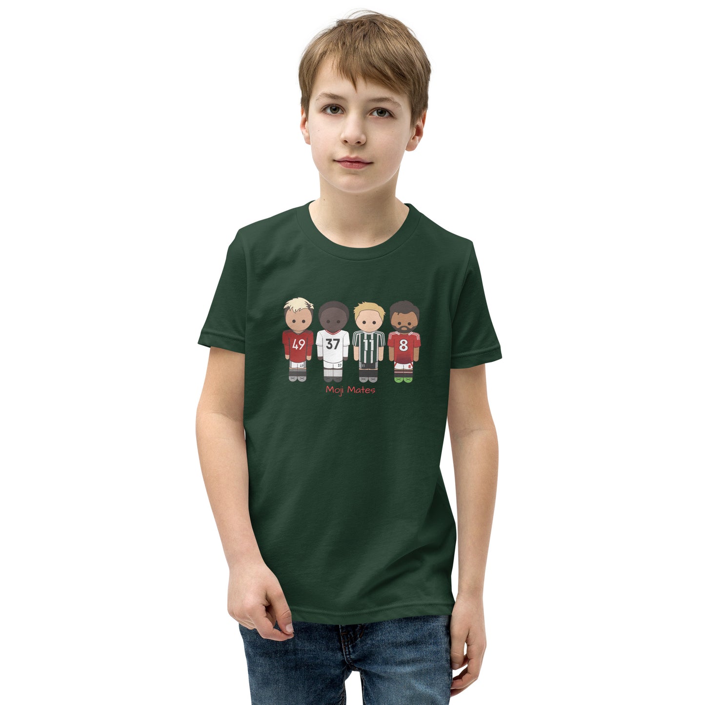 Manchester United Mainoo-Bruno-Hojlund-Garnacho Youth Short Sleeve T-Shirt
