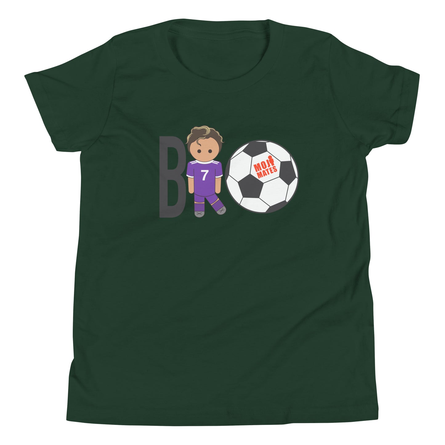 BRO Purple Big Chest Youth Short Sleeve T-Shirt