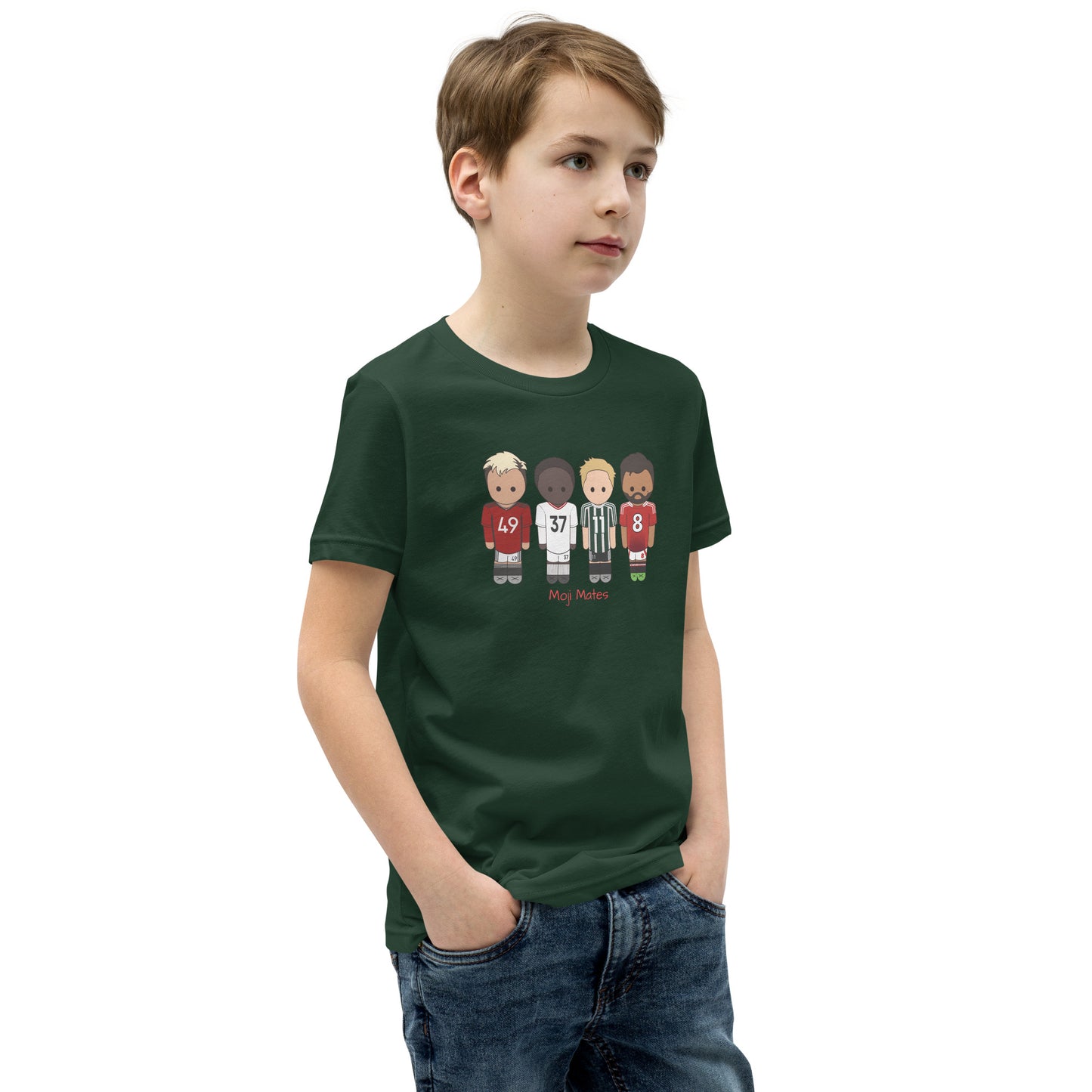 Manchester United Mainoo-Bruno-Hojlund-Garnacho Youth Short Sleeve T-Shirt