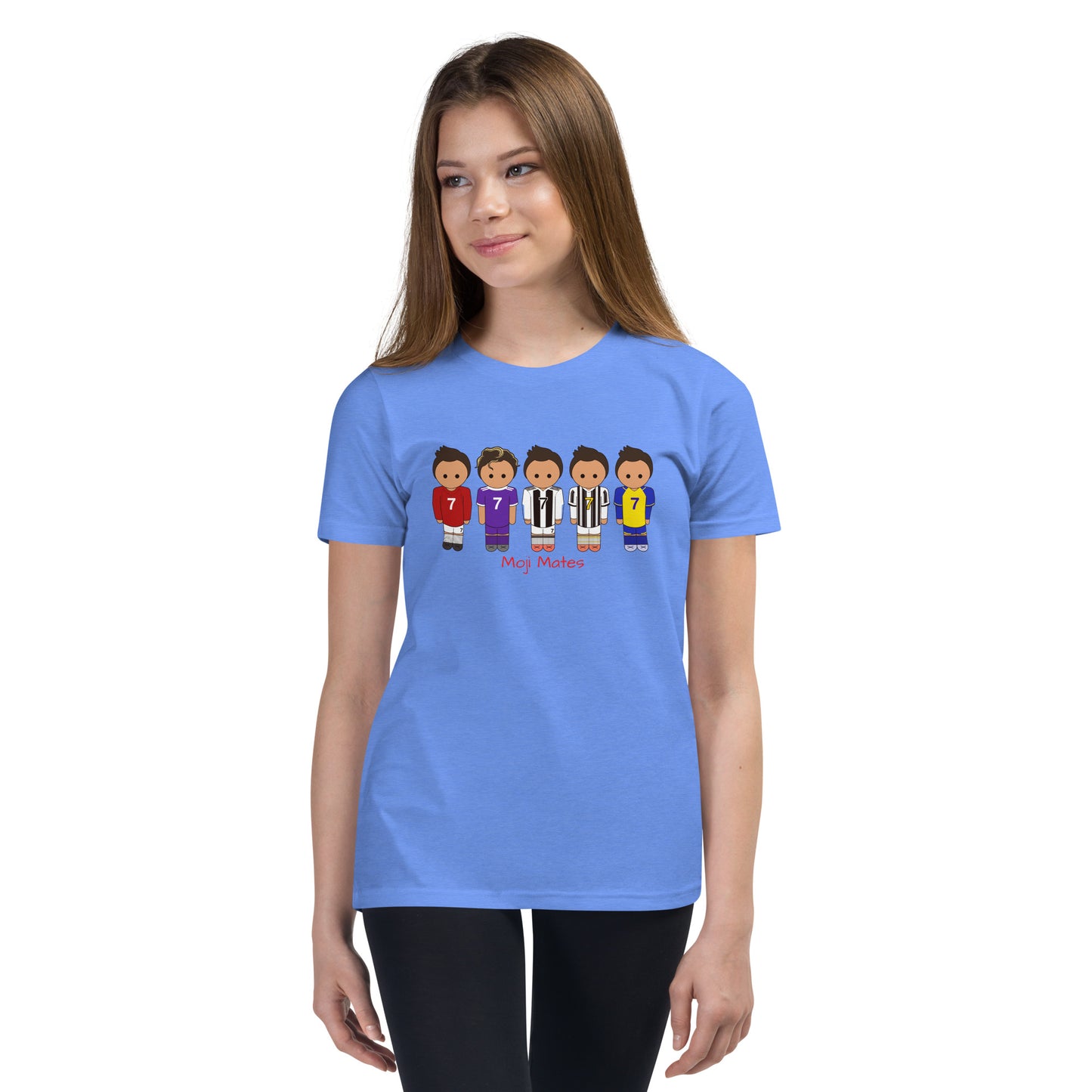 Ronaldo United-Real Madrid-Juventus-Al Nassr Youth Short Sleeve T-Shirt