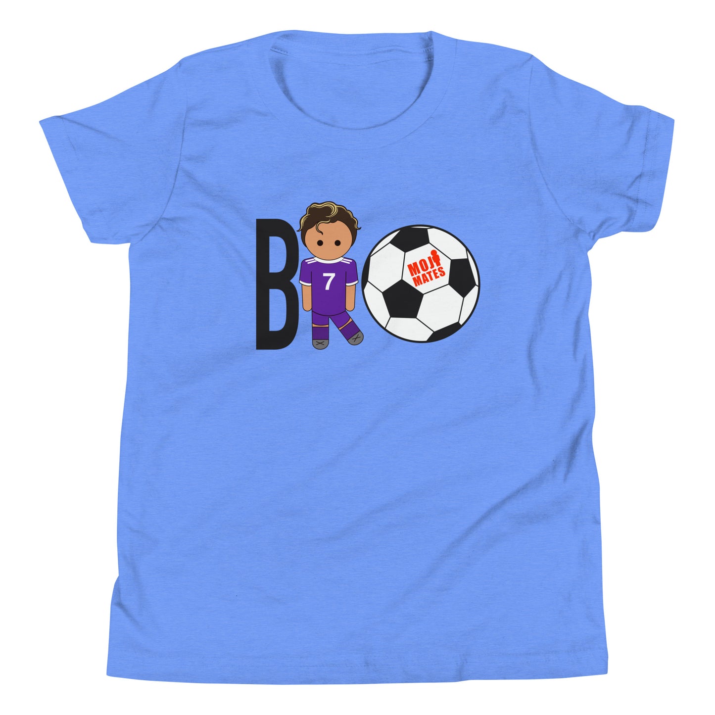 BRO Purple Big Chest Youth Short Sleeve T-Shirt