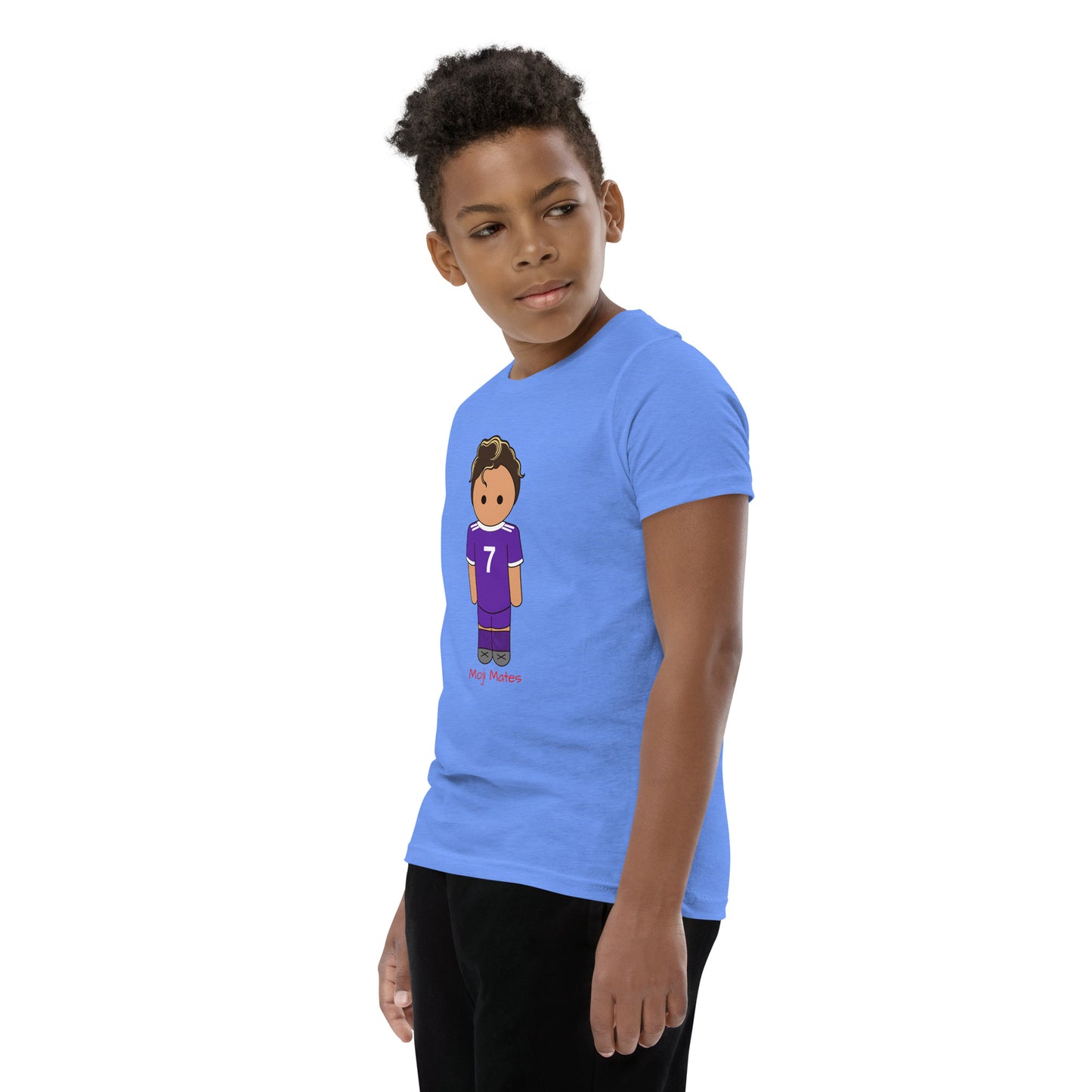 Ronaldo Noodle Hair Real Madrid Youth Short Sleeve T-Shirt
