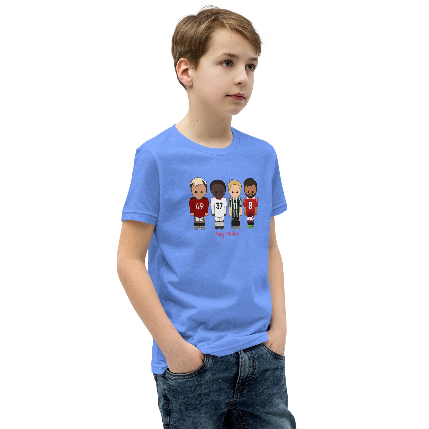 Manchester United Mainoo-Bruno-Hojlund-Garnacho Youth Short Sleeve T-Shirt
