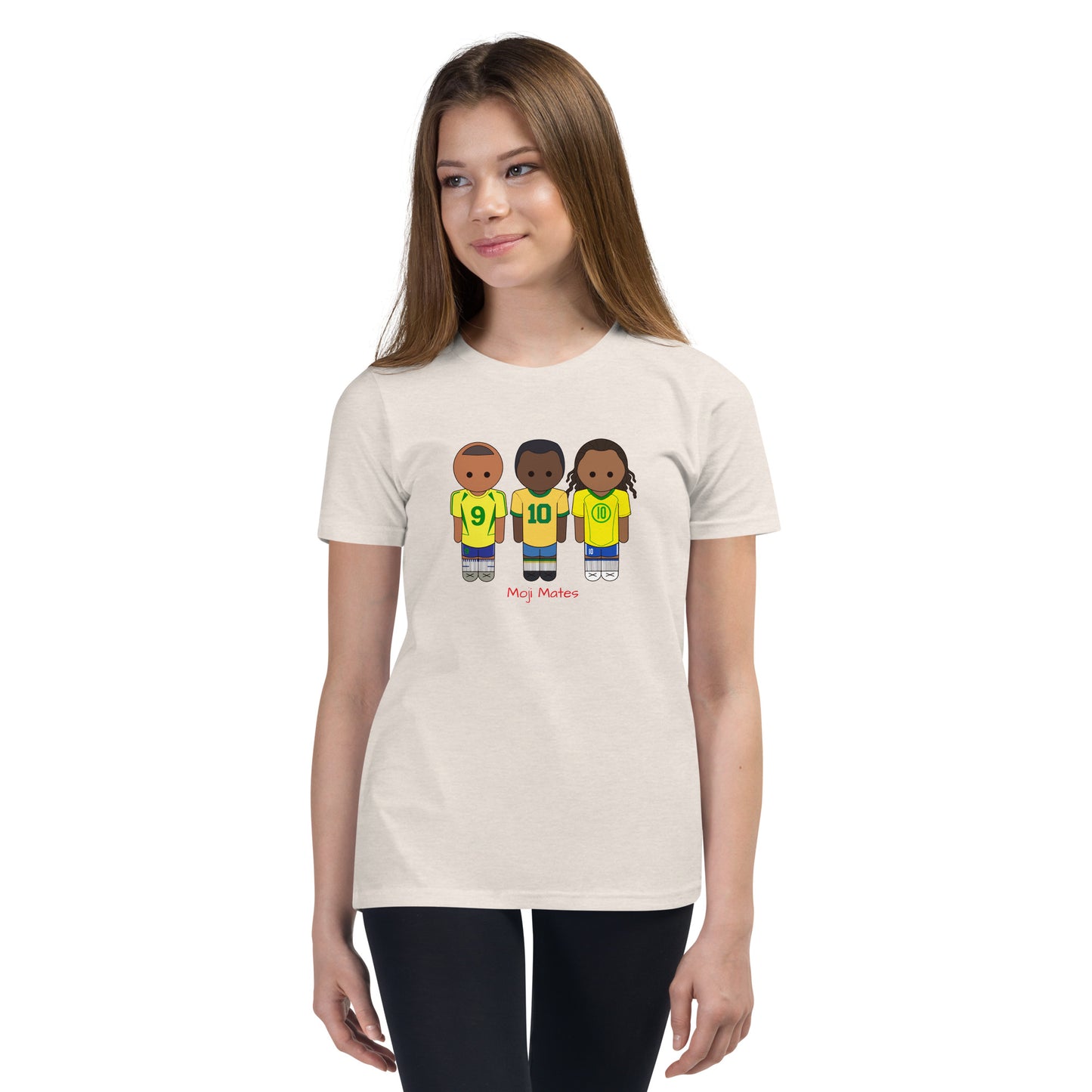 R9-Pele-Ronaldihno Youth Short Sleeve T-Shirt