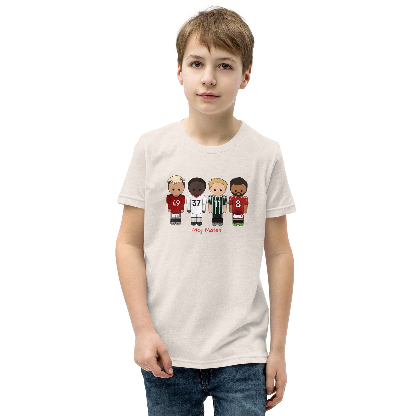 Manchester United Mainoo-Bruno-Hojlund-Garnacho Youth Short Sleeve T-Shirt
