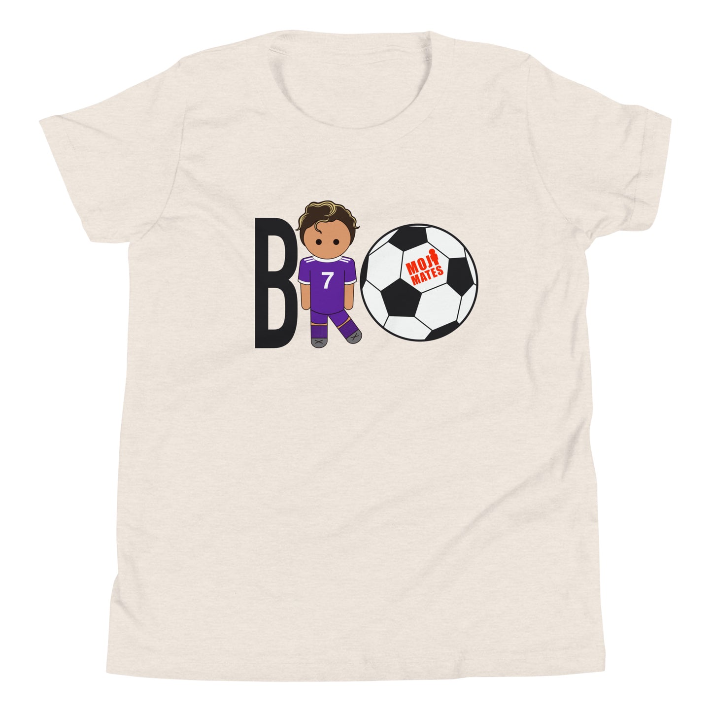 BRO Purple Big Chest Youth Short Sleeve T-Shirt