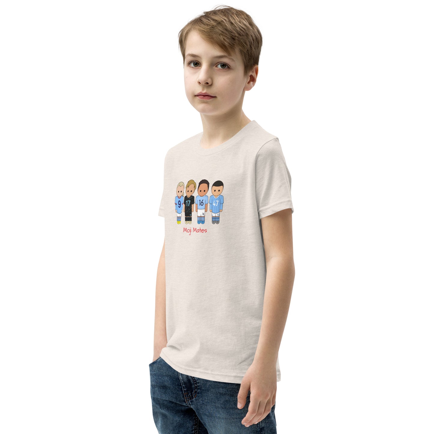 Manchester City Haaland-Foden-De Bruyne-Rodri Youth Short Sleeve T-Shirt
