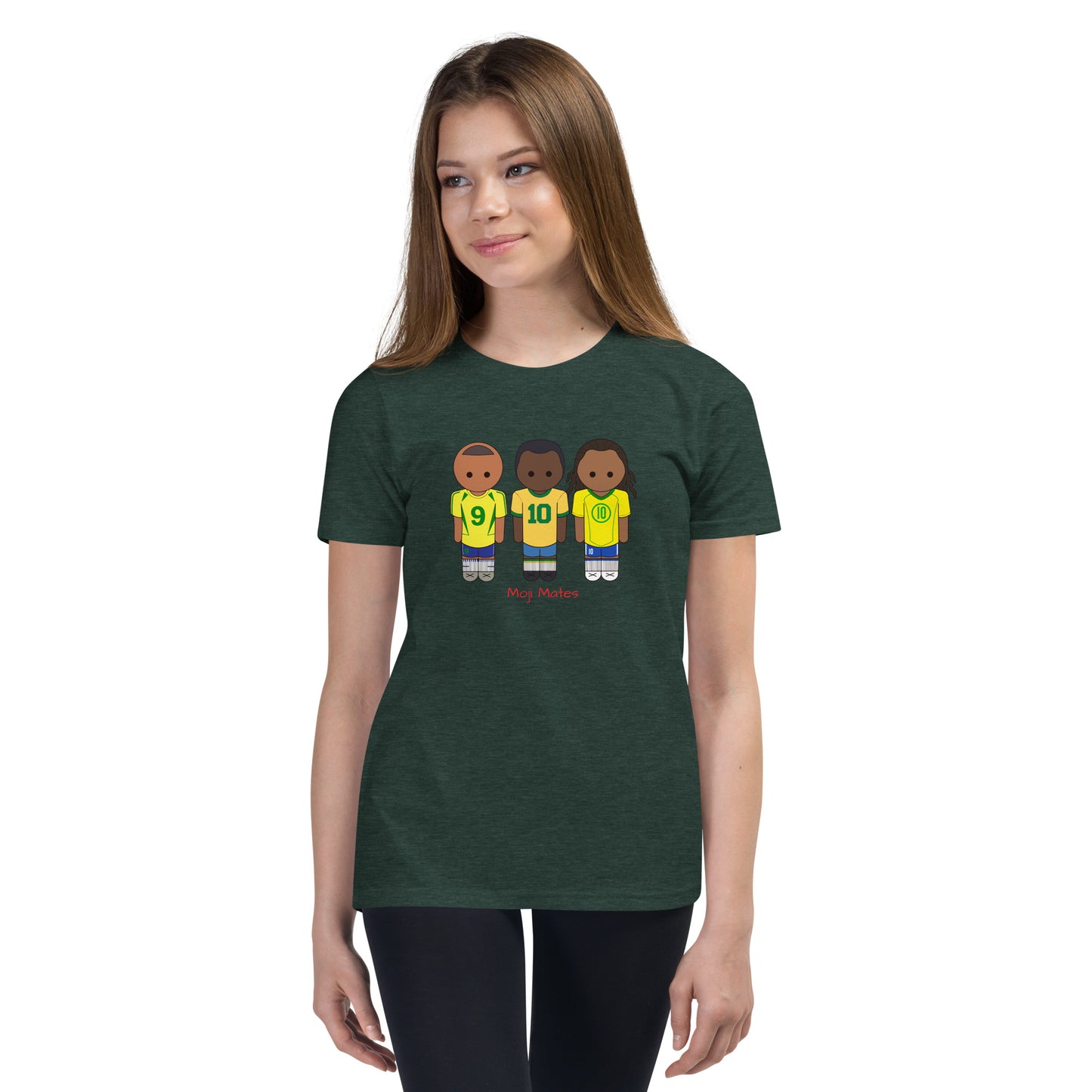 R9-Pele-Ronaldihno Youth Short Sleeve T-Shirt