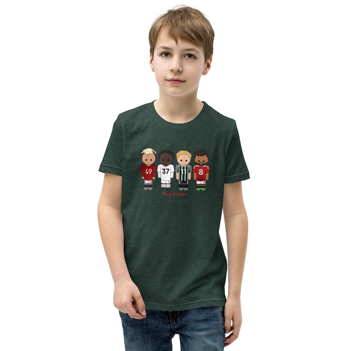 Manchester United Mainoo-Bruno-Hojlund-Garnacho Youth Short Sleeve T-Shirt