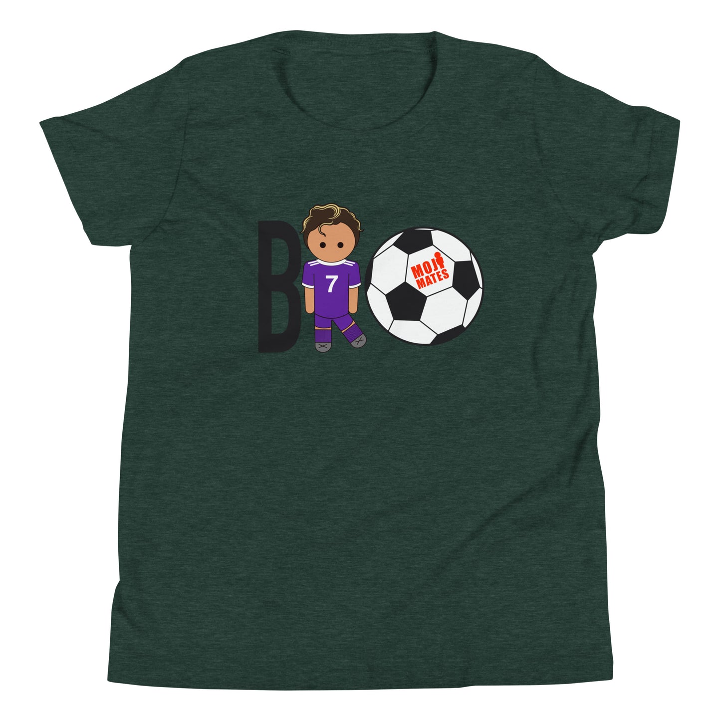BRO Purple Big Chest Youth Short Sleeve T-Shirt