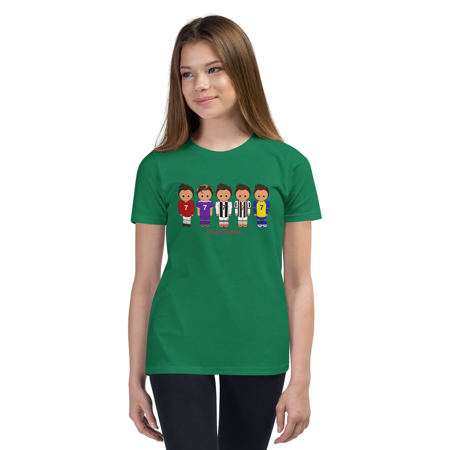 Ronaldo United-Real Madrid-Juventus-Al Nassr Youth Short Sleeve T-Shirt