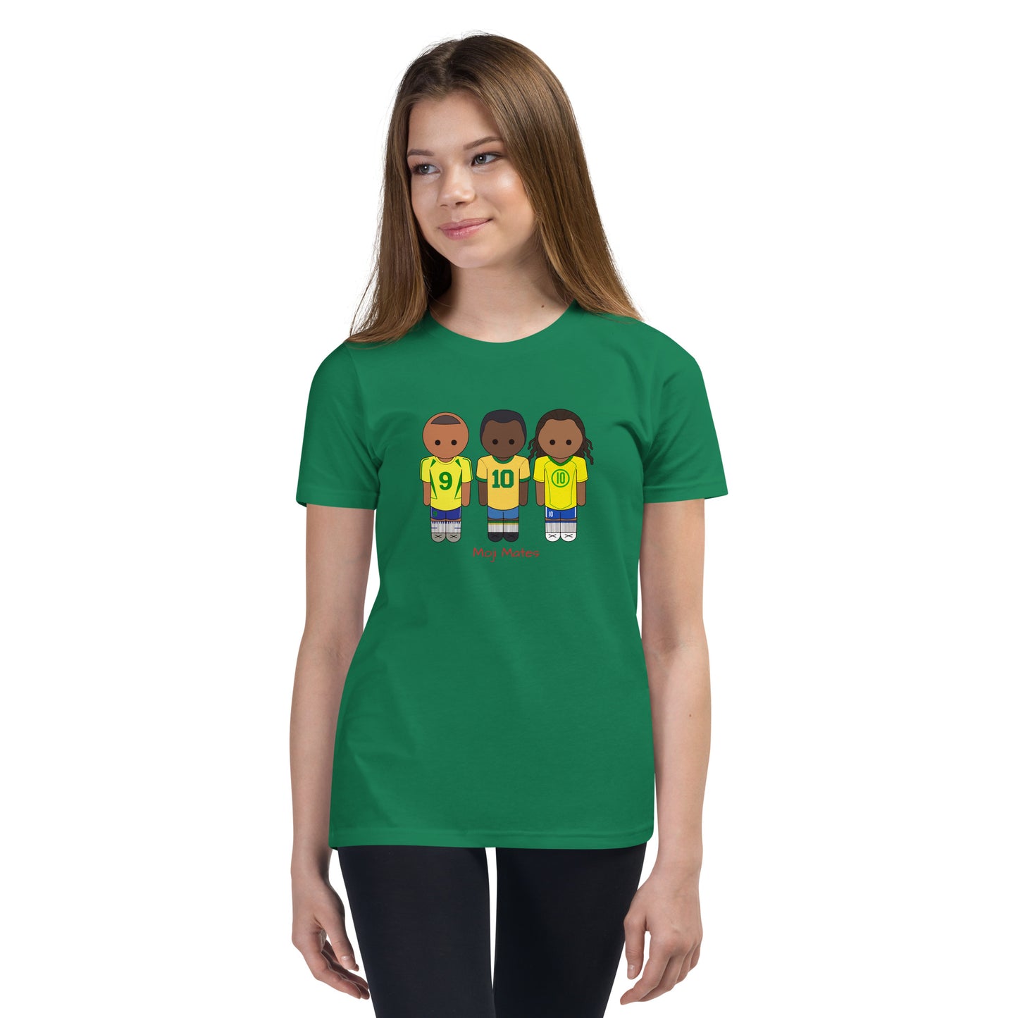 R9-Pele-Ronaldihno Youth Short Sleeve T-Shirt