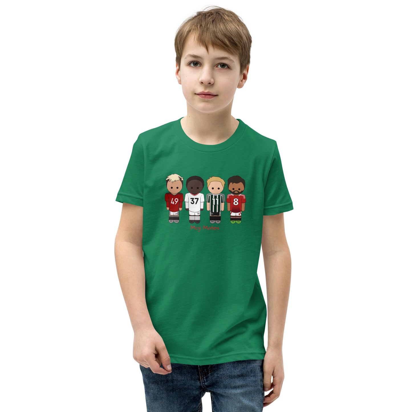 Manchester United Mainoo-Bruno-Hojlund-Garnacho Youth Short Sleeve T-Shirt