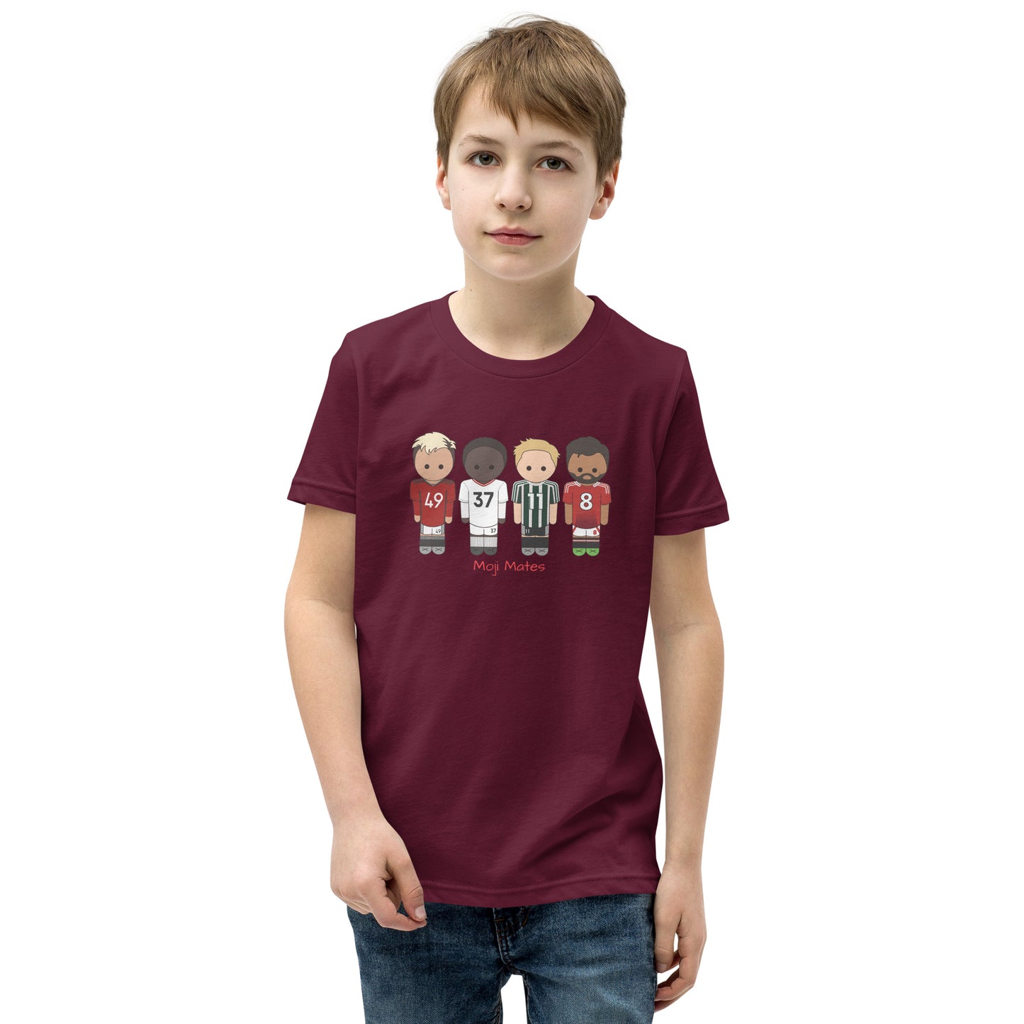 Manchester United Mainoo-Bruno-Hojlund-Garnacho Youth Short Sleeve T-Shirt