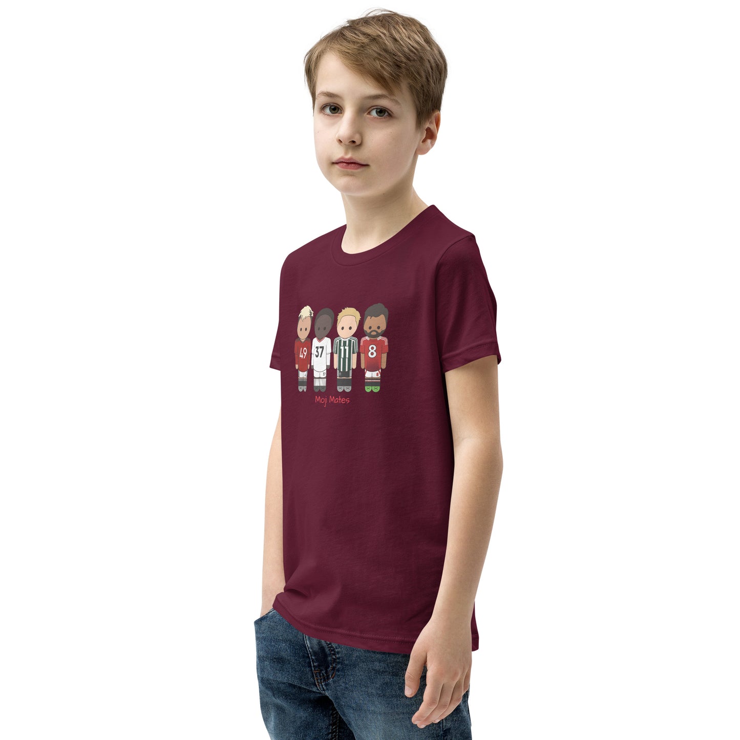 Manchester United Mainoo-Bruno-Hojlund-Garnacho Youth Short Sleeve T-Shirt
