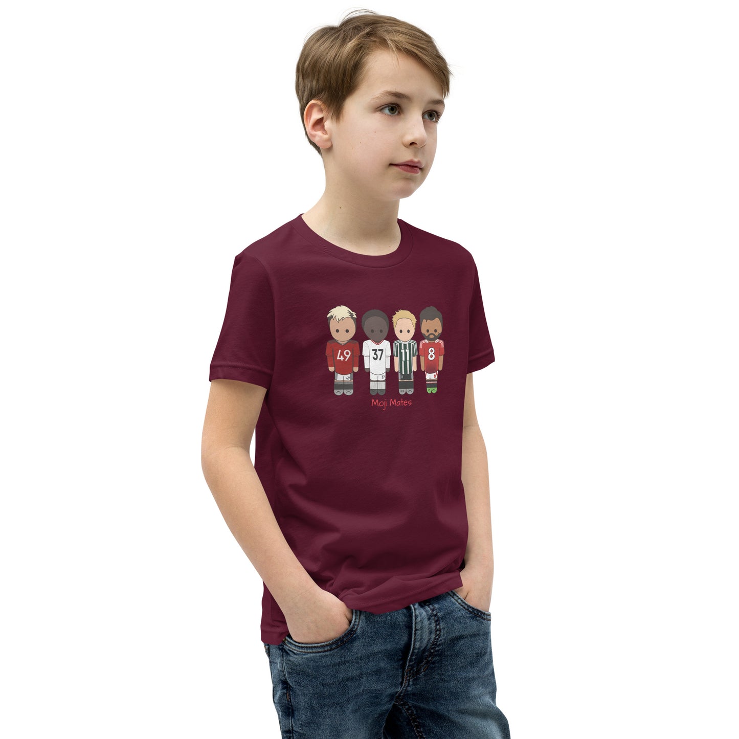 Manchester United Mainoo-Bruno-Hojlund-Garnacho Youth Short Sleeve T-Shirt