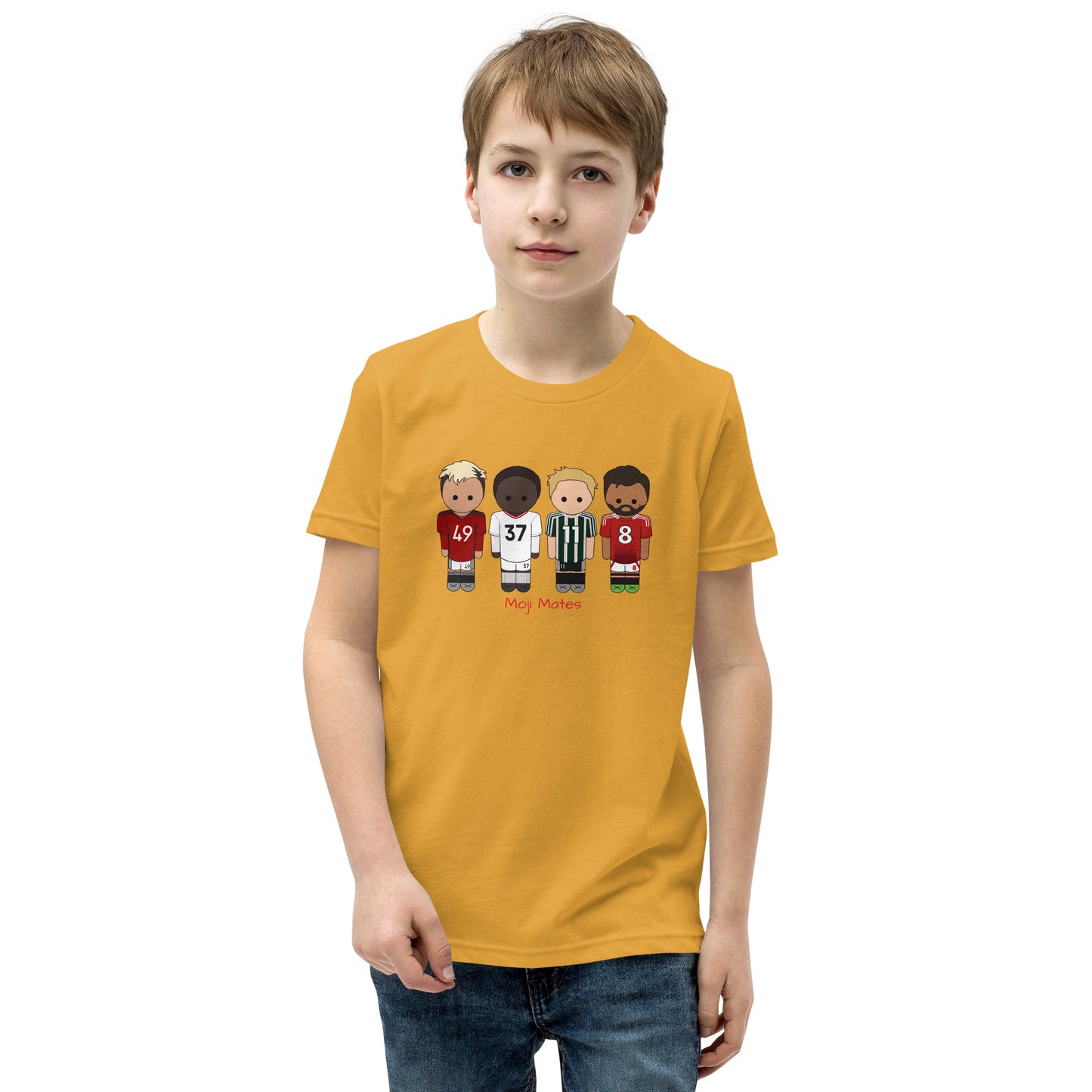 Manchester United Mainoo-Bruno-Hojlund-Garnacho Youth Short Sleeve T-Shirt