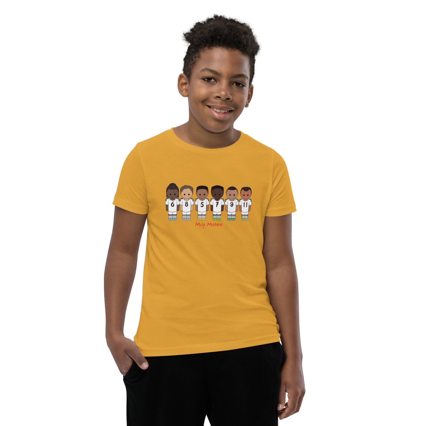 Real Madrid Vini-Camavinga-Fede-Jude-Rodrygo-Mbappe Youth Short Sleeve T-Shirt
