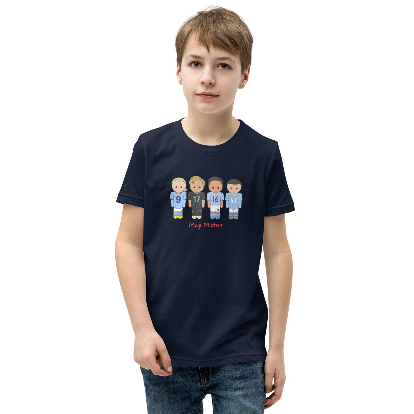 Manchester City Haaland-Foden-De Bruyne-Rodri Youth Short Sleeve T-Shirt