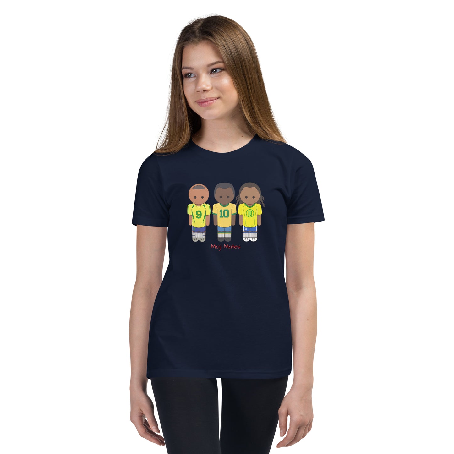 R9-Pele-Ronaldihno Youth Short Sleeve T-Shirt