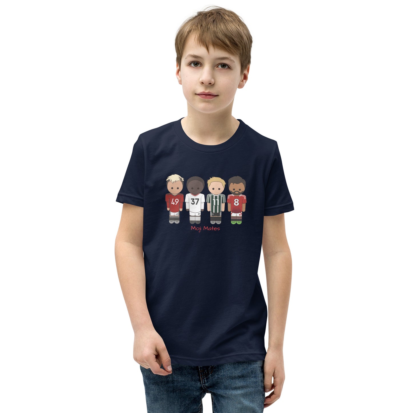Manchester United Mainoo-Bruno-Hojlund-Garnacho Youth Short Sleeve T-Shirt
