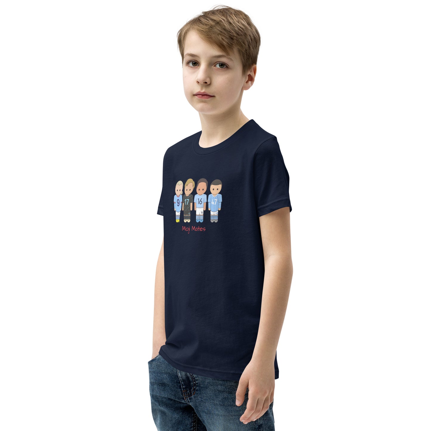 Manchester City Haaland-Foden-De Bruyne-Rodri Youth Short Sleeve T-Shirt