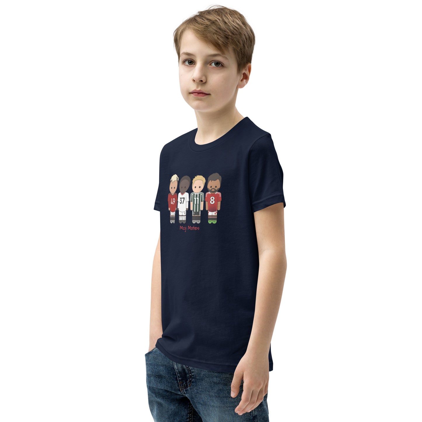 Manchester United Mainoo-Bruno-Hojlund-Garnacho Youth Short Sleeve T-Shirt