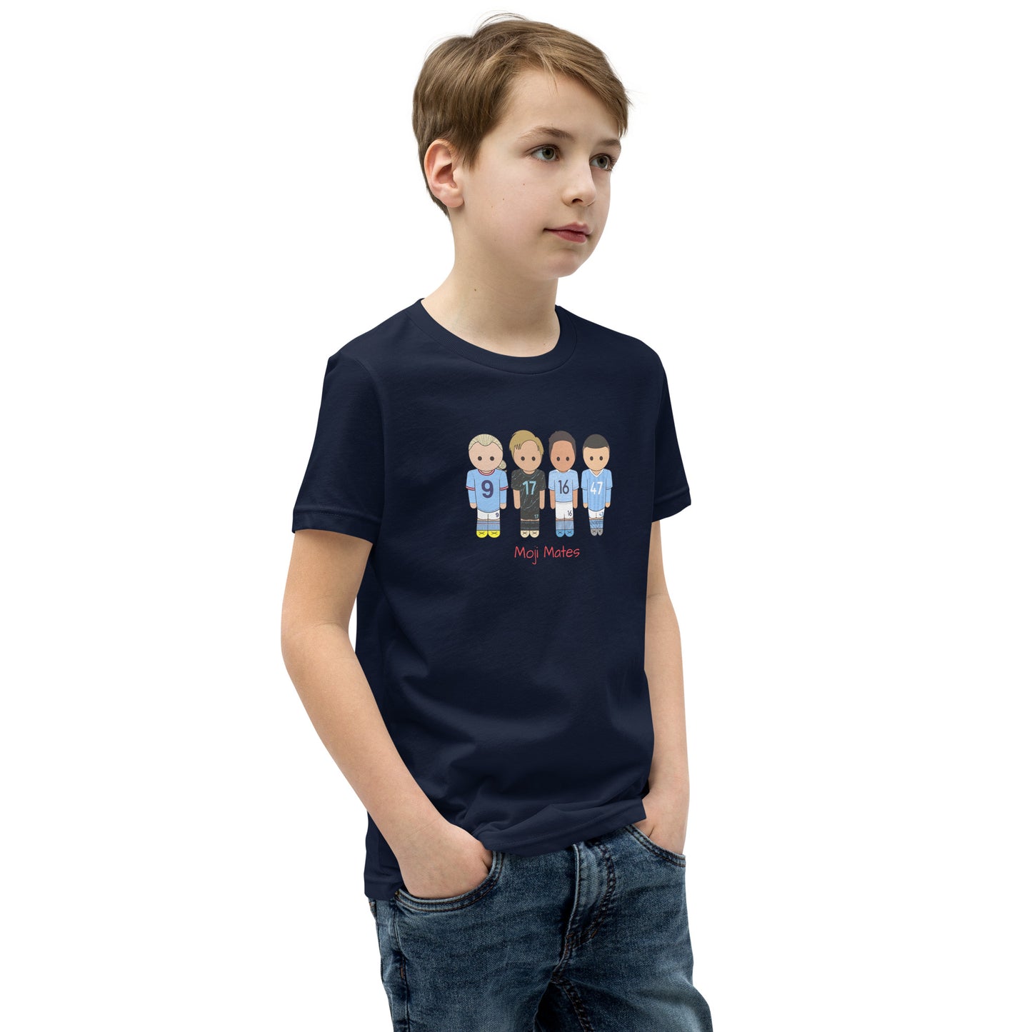 Manchester City Haaland-Foden-De Bruyne-Rodri Youth Short Sleeve T-Shirt