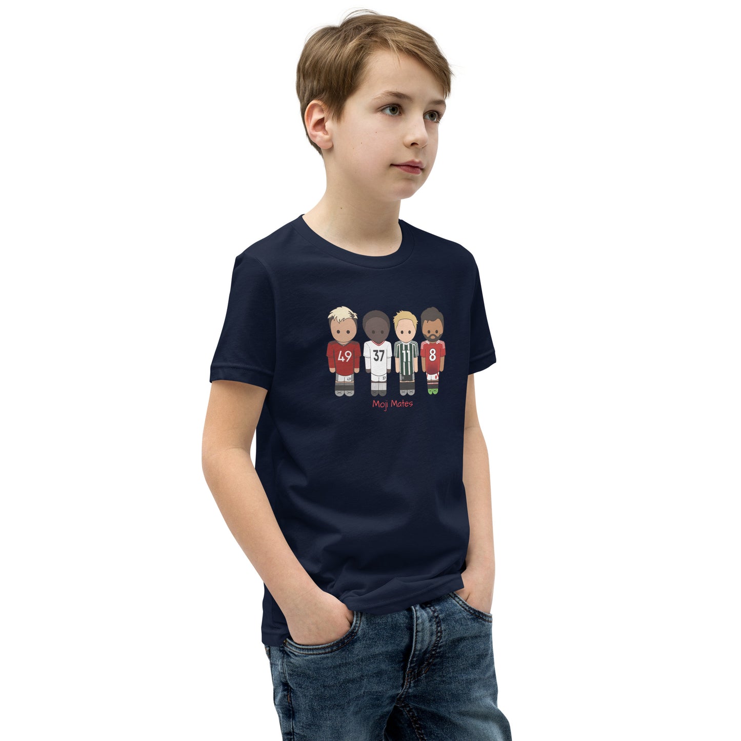 Manchester United Mainoo-Bruno-Hojlund-Garnacho Youth Short Sleeve T-Shirt