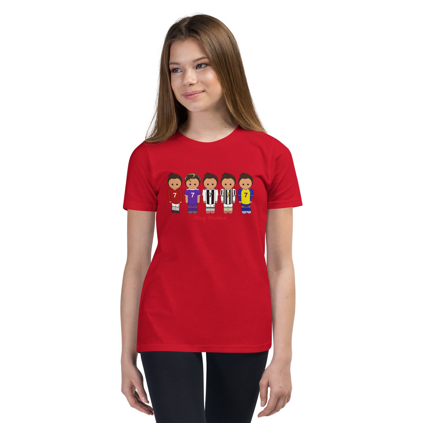 Ronaldo United-Real Madrid-Juventus-Al Nassr Youth Short Sleeve T-Shirt