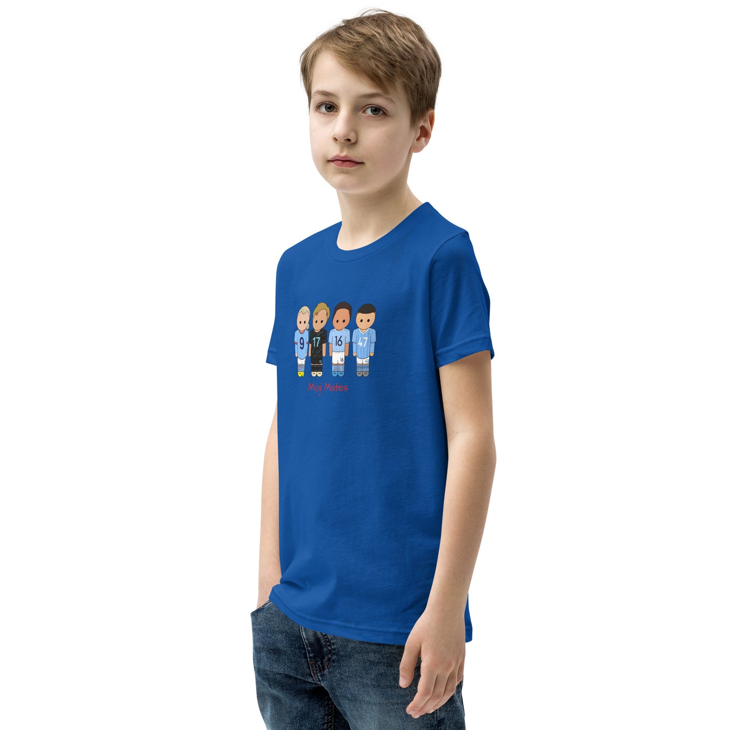 Manchester City Haaland-Foden-De Bruyne-Rodri Youth Short Sleeve T-Shirt