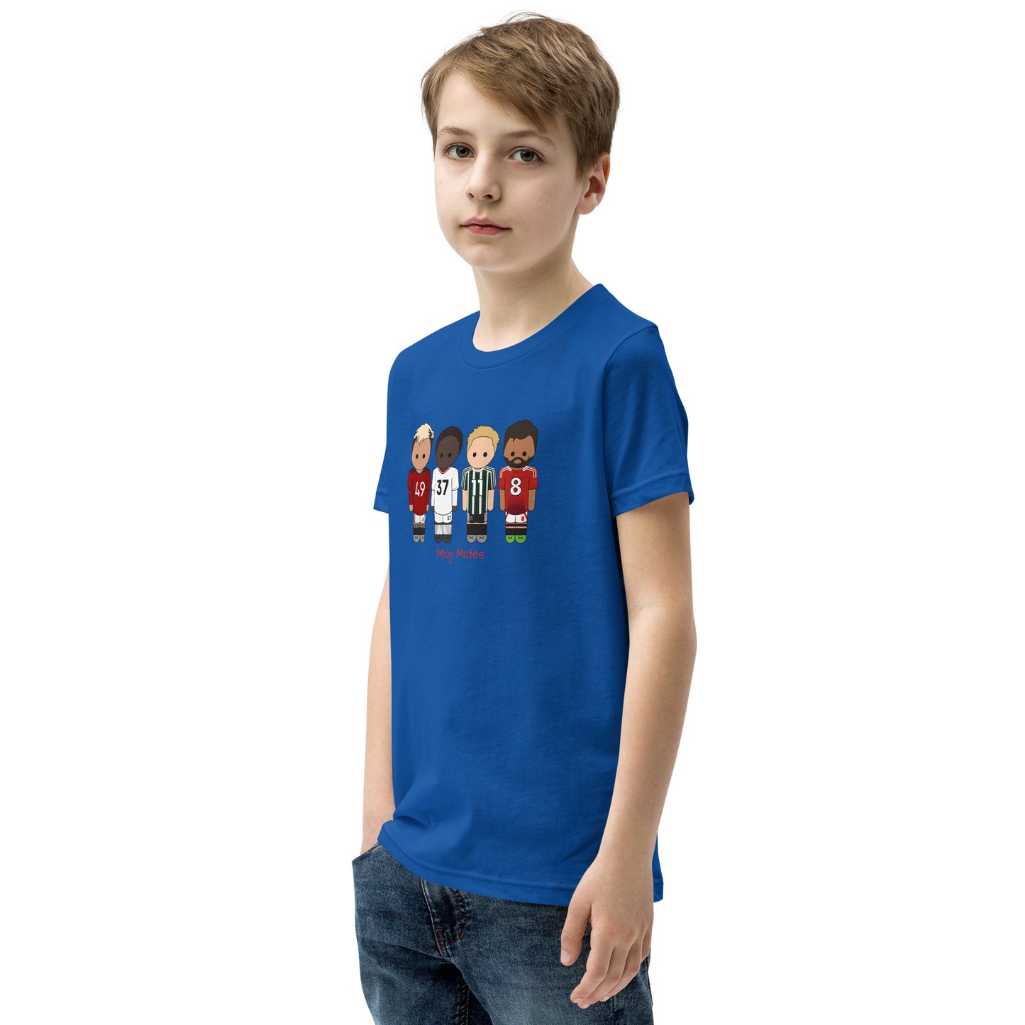 Manchester United Mainoo-Bruno-Hojlund-Garnacho Youth Short Sleeve T-Shirt