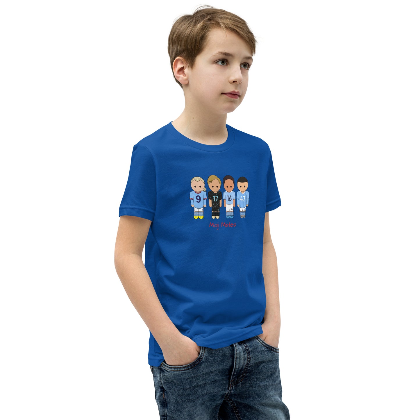 Manchester City Haaland-Foden-De Bruyne-Rodri Youth Short Sleeve T-Shirt