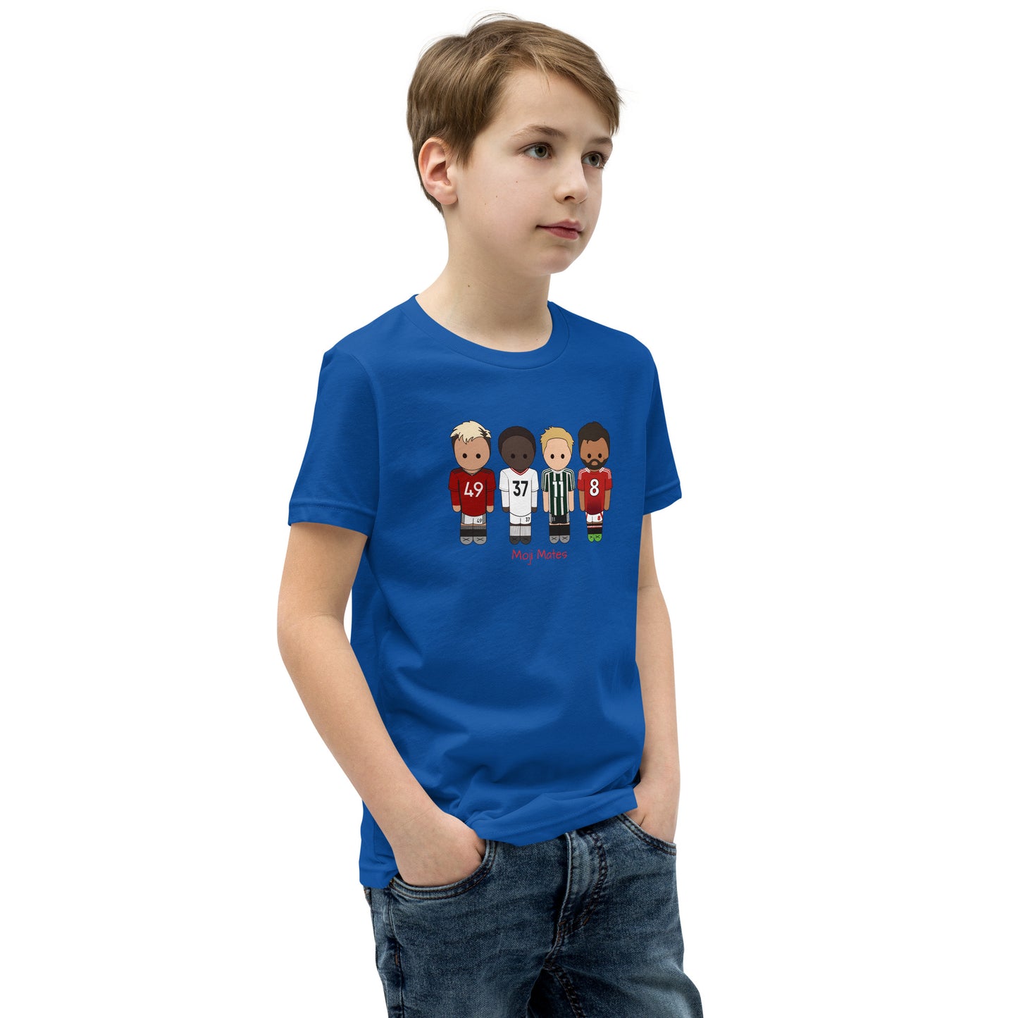 Manchester United Mainoo-Bruno-Hojlund-Garnacho Youth Short Sleeve T-Shirt