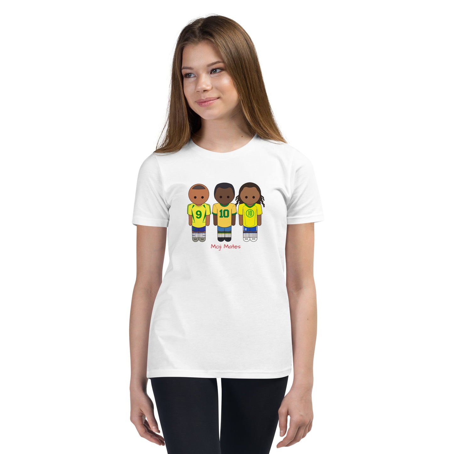 R9-Pele-Ronaldihno Youth Short Sleeve T-Shirt