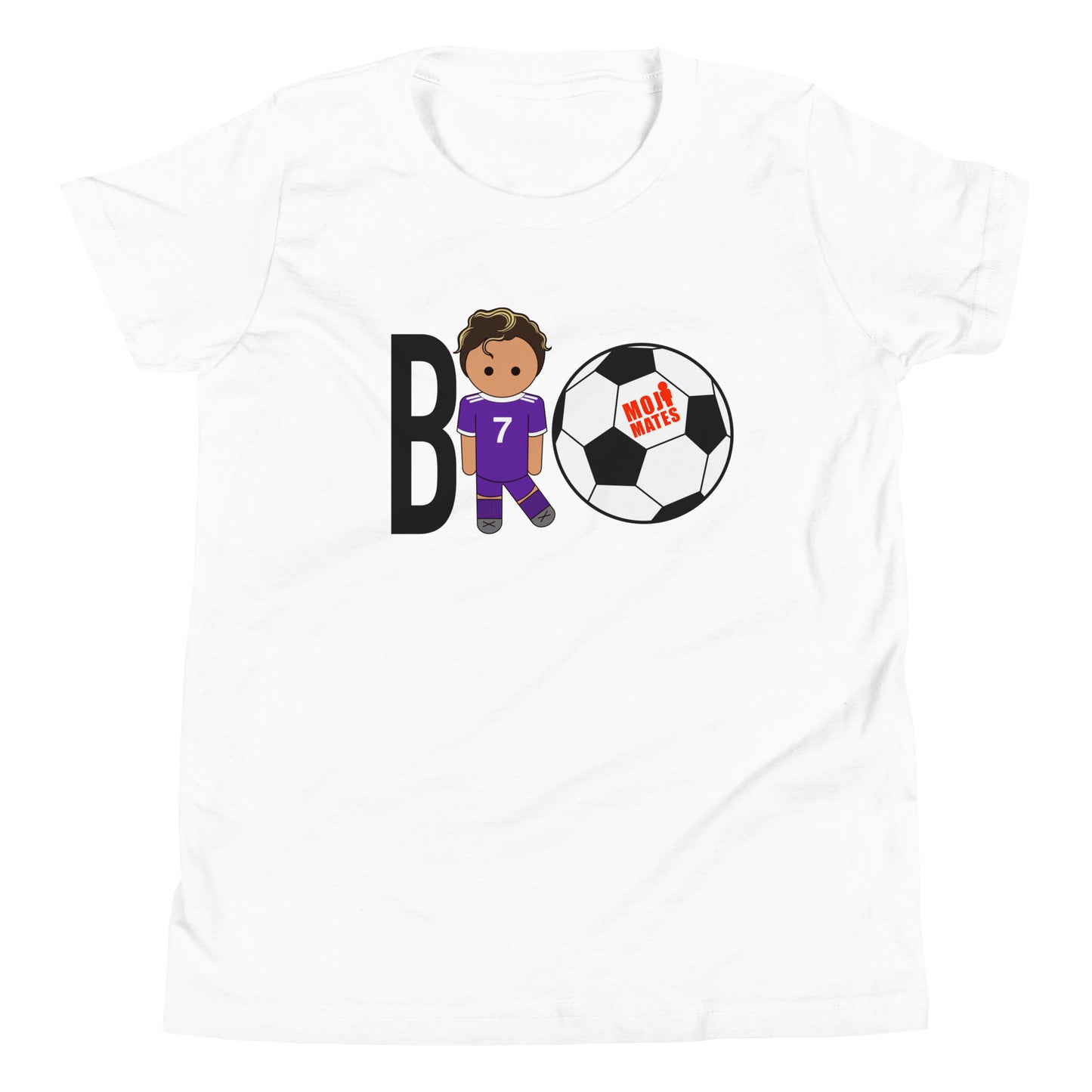 BRO Purple Big Chest Youth Short Sleeve T-Shirt