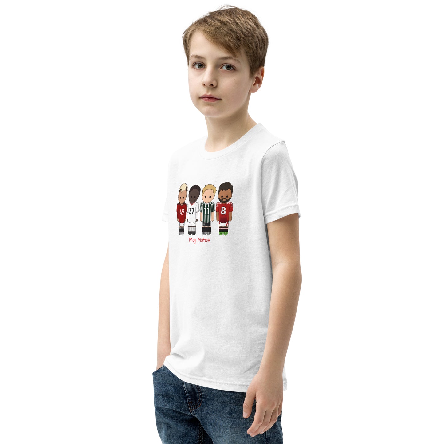 Manchester United Mainoo-Bruno-Hojlund-Garnacho Youth Short Sleeve T-Shirt
