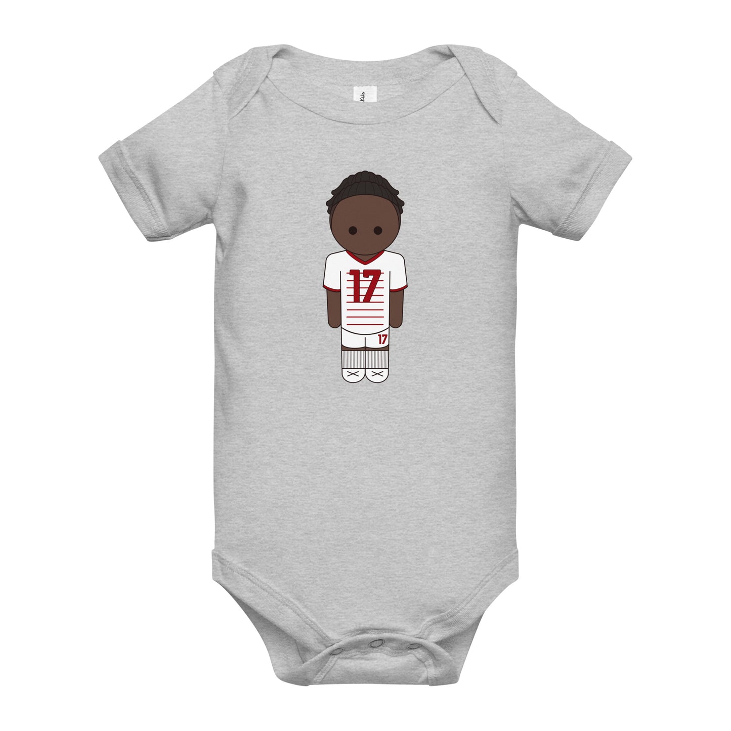 Rafael Leao Baby short sleeve one piece