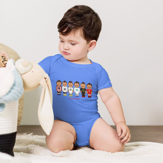 Gareth Bale Lineup Baby short sleeve one piece