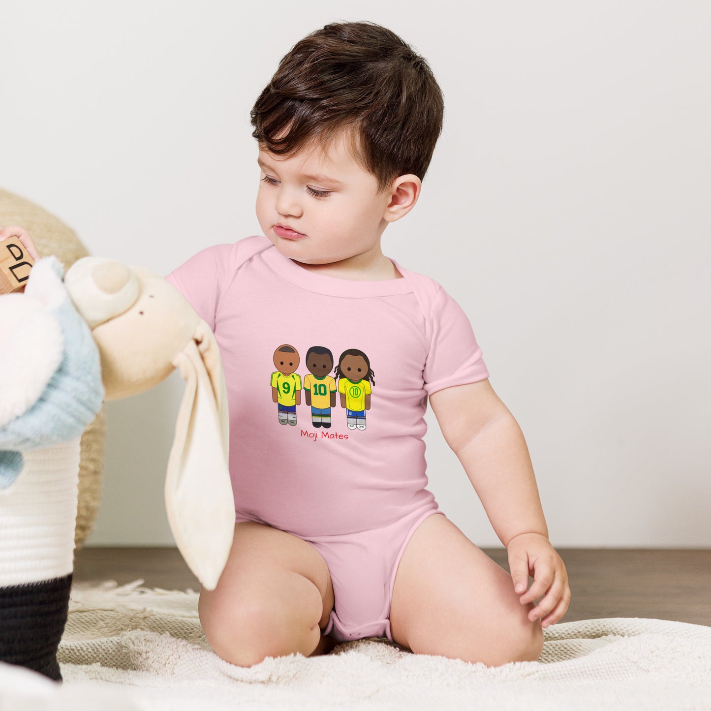 R9-Pele-Ronaldinho Baby short sleeve one piece