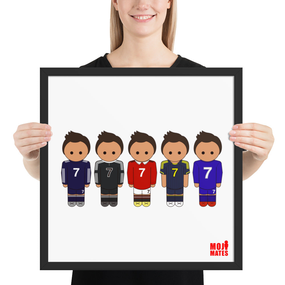 Ronaldo Real Madrid-Manchester United Framed poster