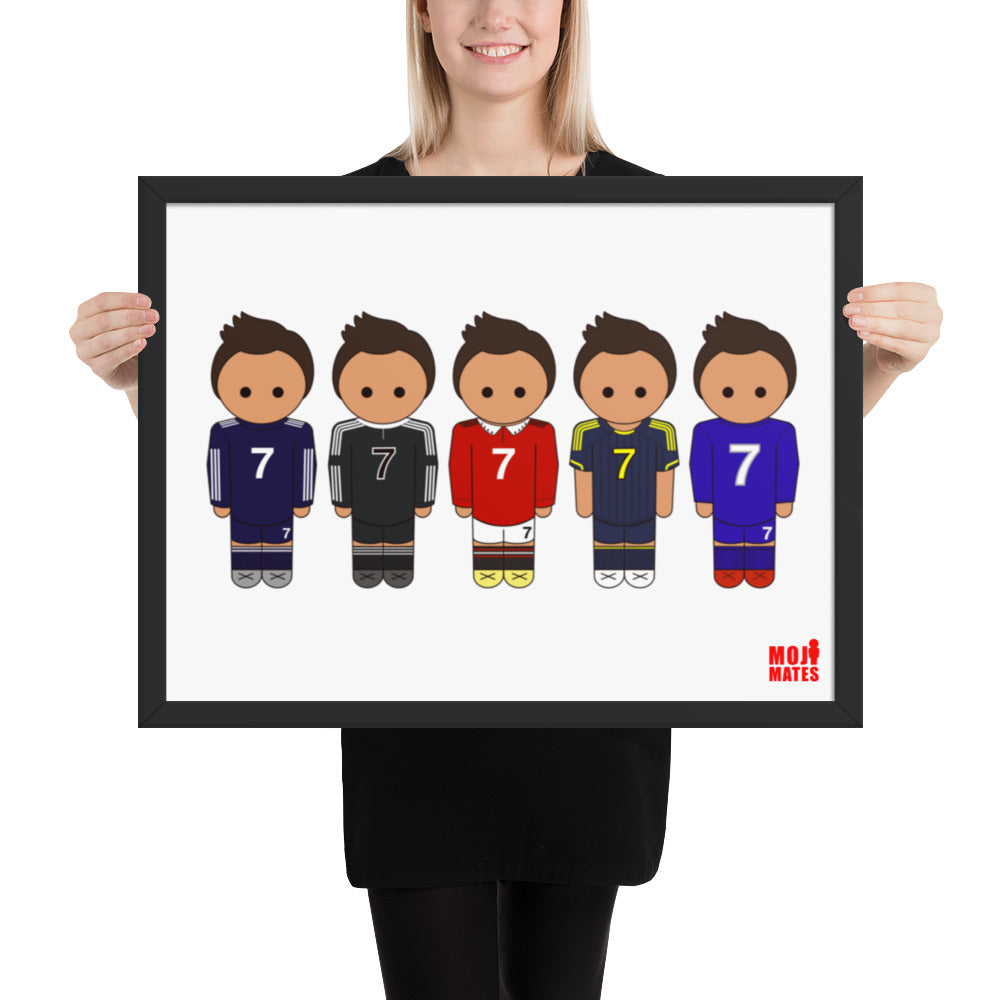 Ronaldo Real Madrid-Manchester United Framed poster