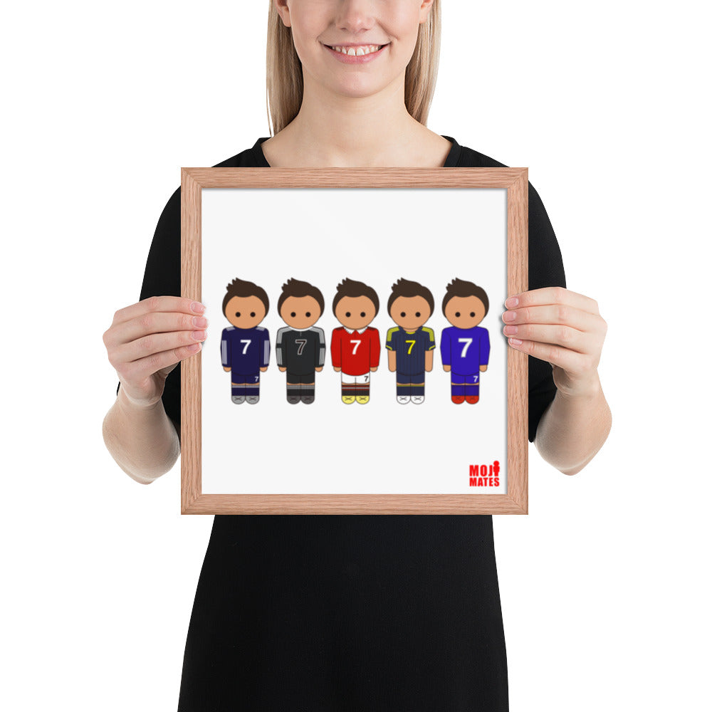 Ronaldo Real Madrid-Manchester United Framed poster