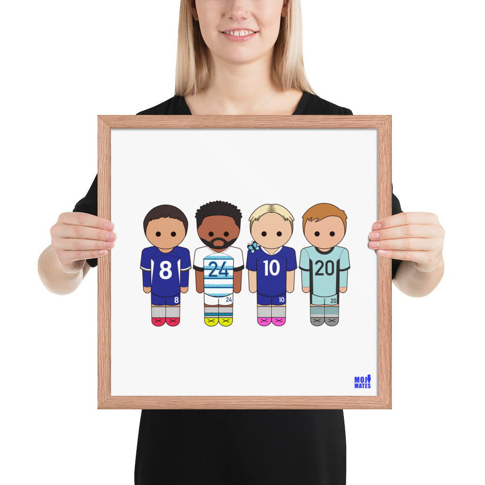 Chelsea Enzo-Mudryk-Reece-Palmer Framed poster